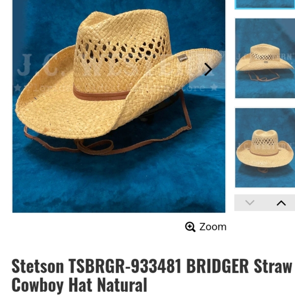 Stetson Straw Hat - Picture 1 of 4